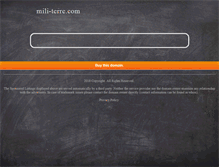 Tablet Screenshot of mili-terre.com